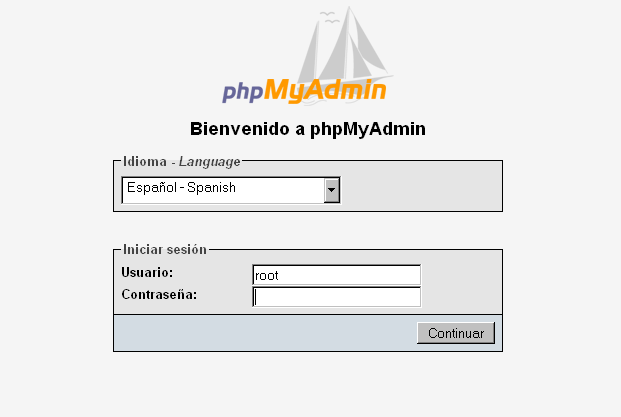 Instalación y configuración de phpMyAdmin